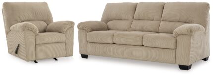 SimpleJoy Sofa and Recliner - Ashley Direct