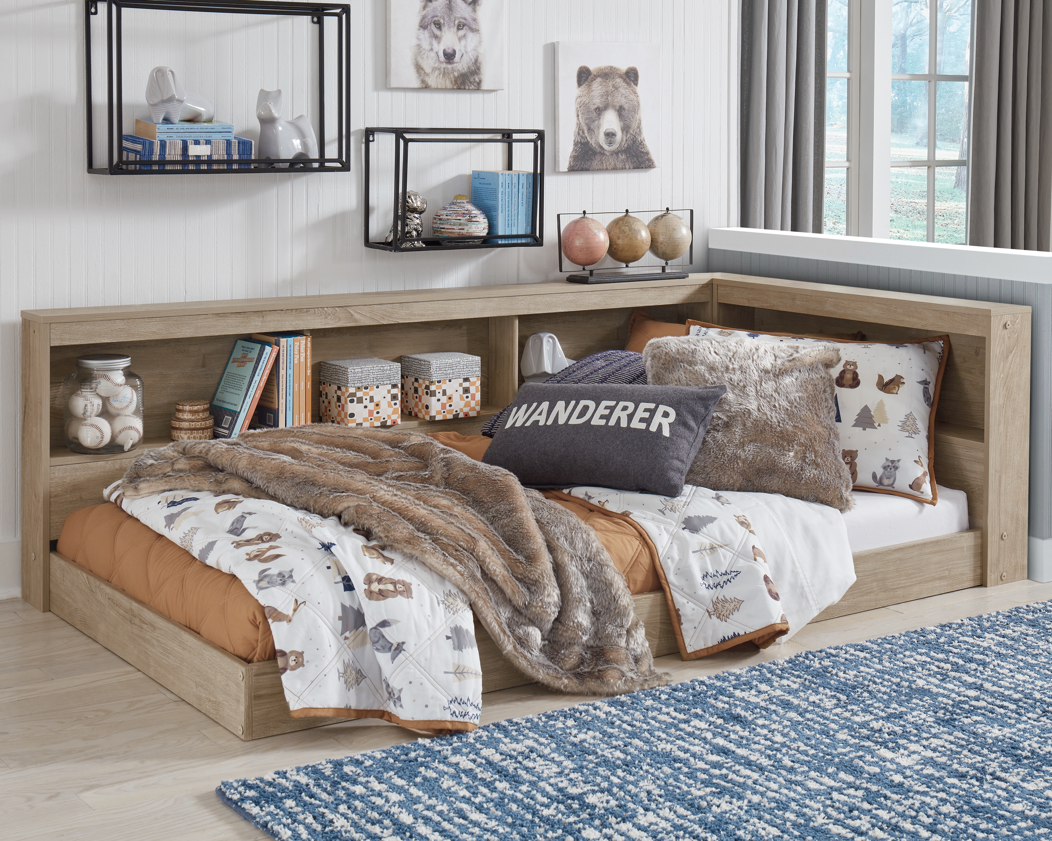 Oliah Twin Bookcase Storage Bed product image