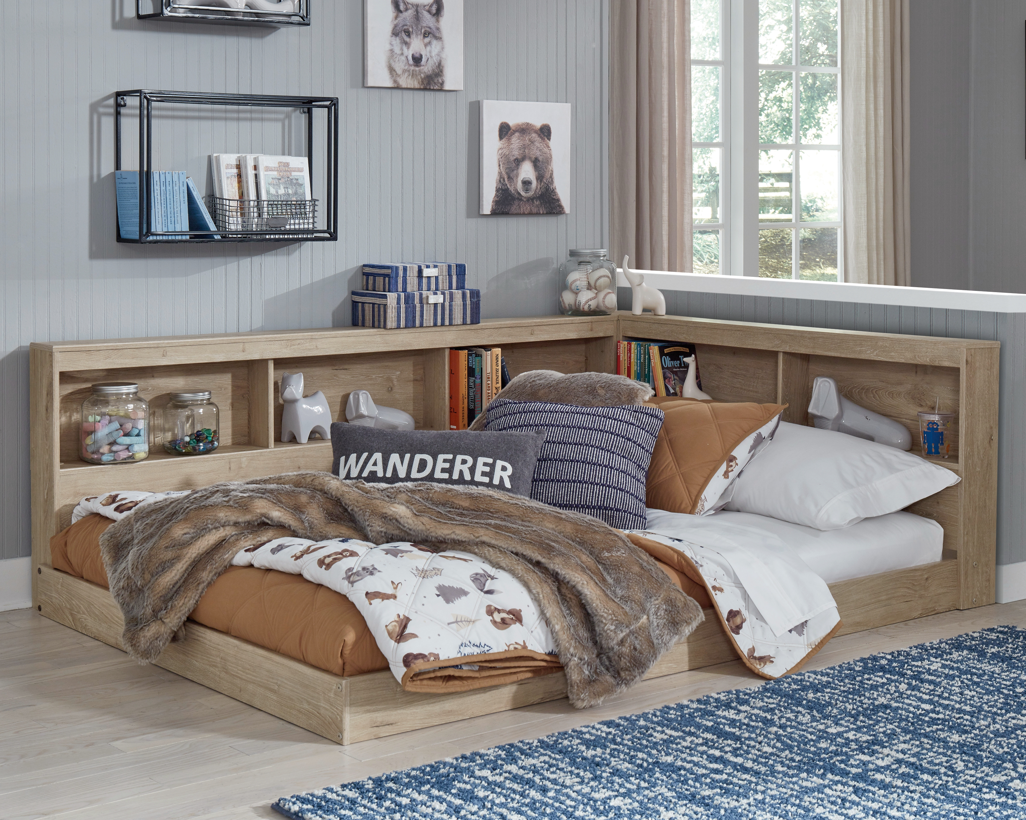 Oliah Full Bookcase Storage Bed product image