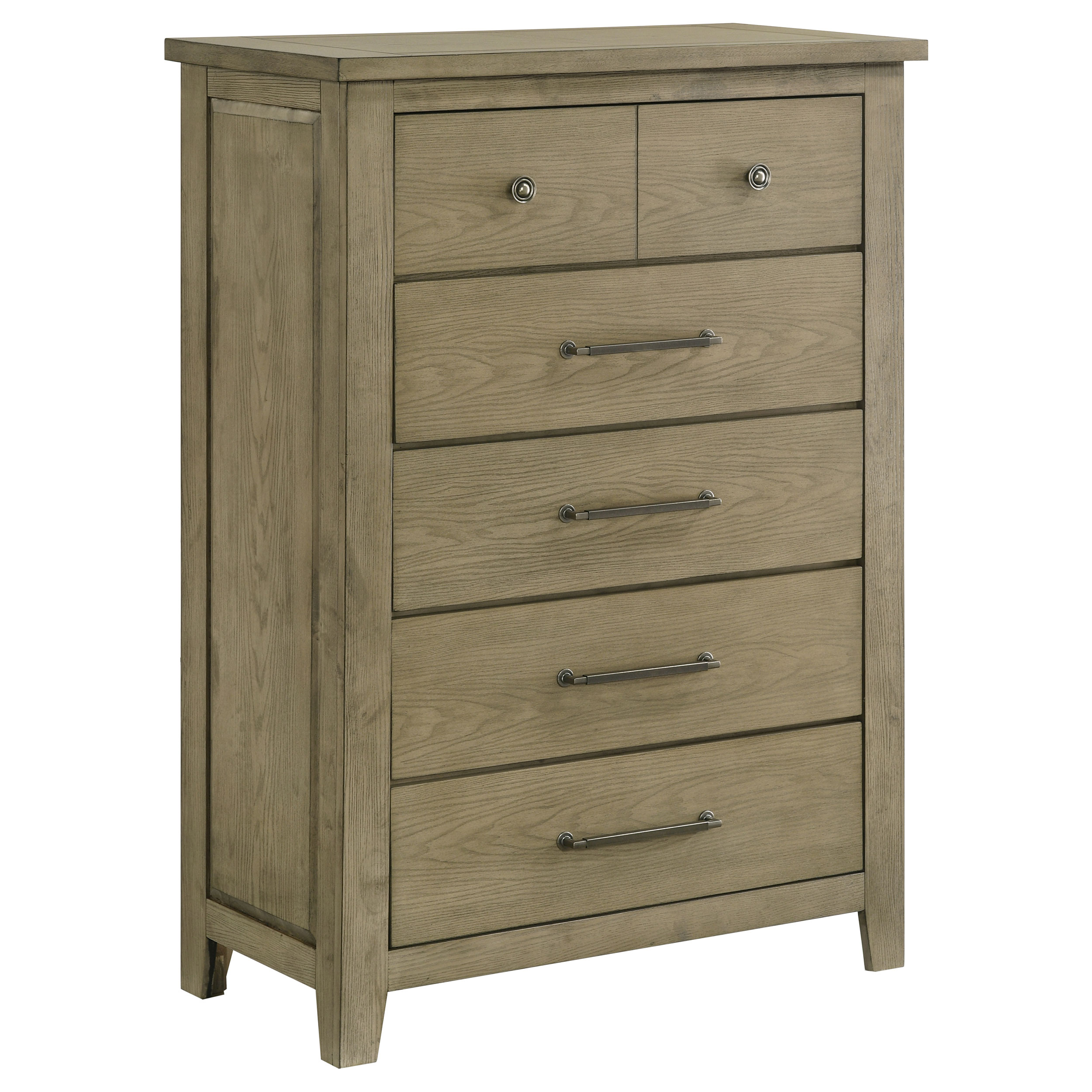 Hazlewood 5-drawer Bedroom Chest of Drawers Vineyard Oak - Coaster