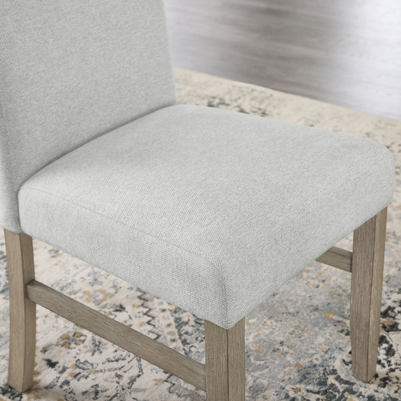 Tabitha Set of 2 Light Oak Finish Dining Side Chairs with Light Gray Fabric Tabitha Set of 2 Light Oak Finish Dining Side Chairs with Light Gray Fabric product image