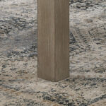 Tabitha 66" Rectangular White Faux Marble Top Dining Table in Light Oak Finish product image