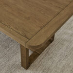 Darla 66" Rectangular Walnut Oak Sled Dining Table product image