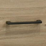 Celeste 57"W Light Oak Finish 6-Drawer Dresser with Black Handles product image