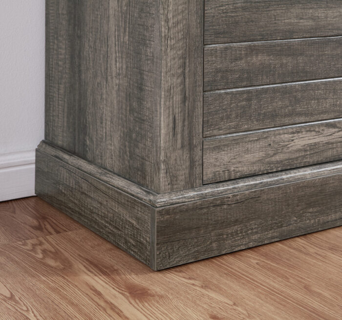 Terra 70"W Gray Walnut Finish TV Stand Console with Fireplace and Heater product image
