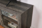 Summit 70"W Gray Walnut Finish TV Stand Console with Fireplace and Heater product image