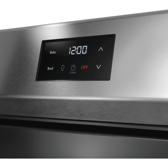 FCRG3052BS Frigidaire 30" Gas Range with 5 Burners controls close up product image