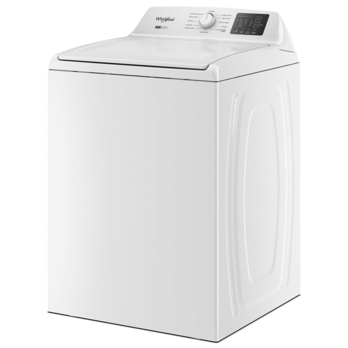 WTW4107SW Whirlpool® 4.2 - 4.3 Cu. Ft. Top Load Washer with 2-in-1 Removable Agitator angle product image