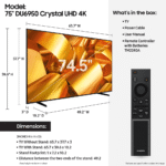 UN75DU6950FXZA Samsung 75" Class Crystal UHD Details product image