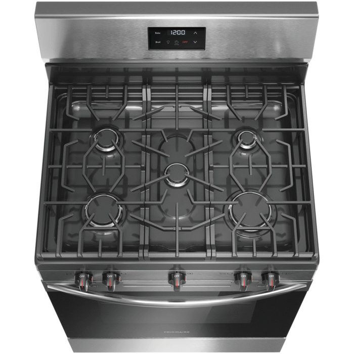 FCRG3052BS Frigidaire 30" Gas Range with 5 Burners top view product image