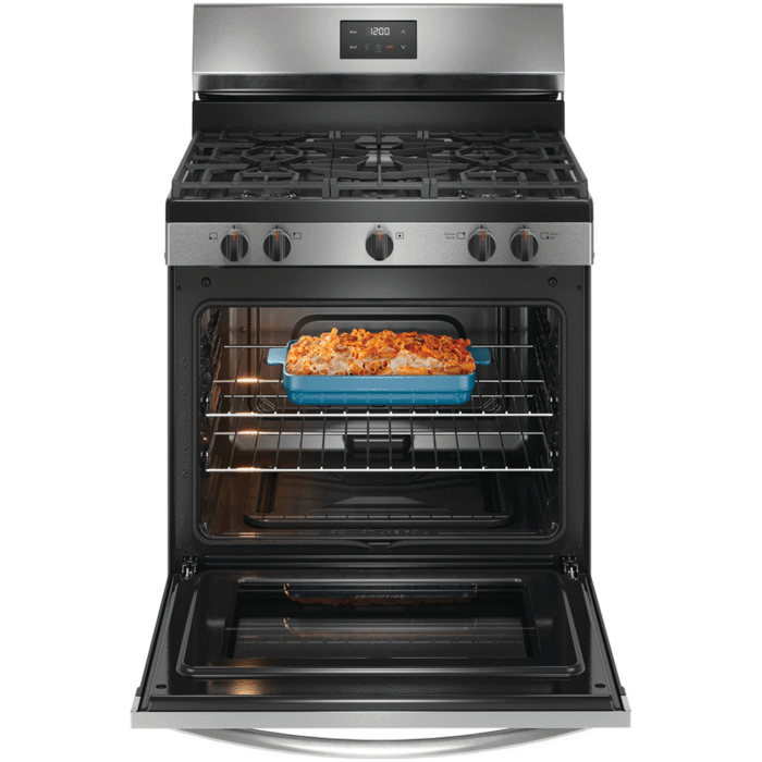 FCRG3052BS Frigidaire 30" Gas Range with 5 Burners oven open product image