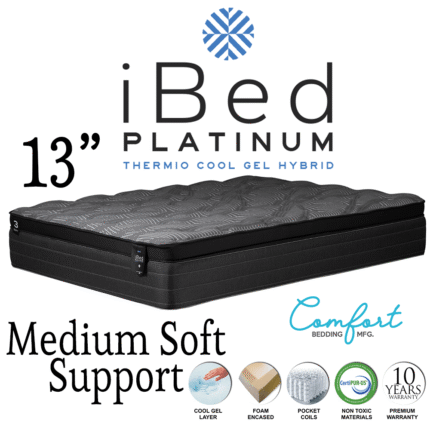 iBed Platinum Thermio Cool Gel Hybrid #3 Soft By Comfort Bedding product image