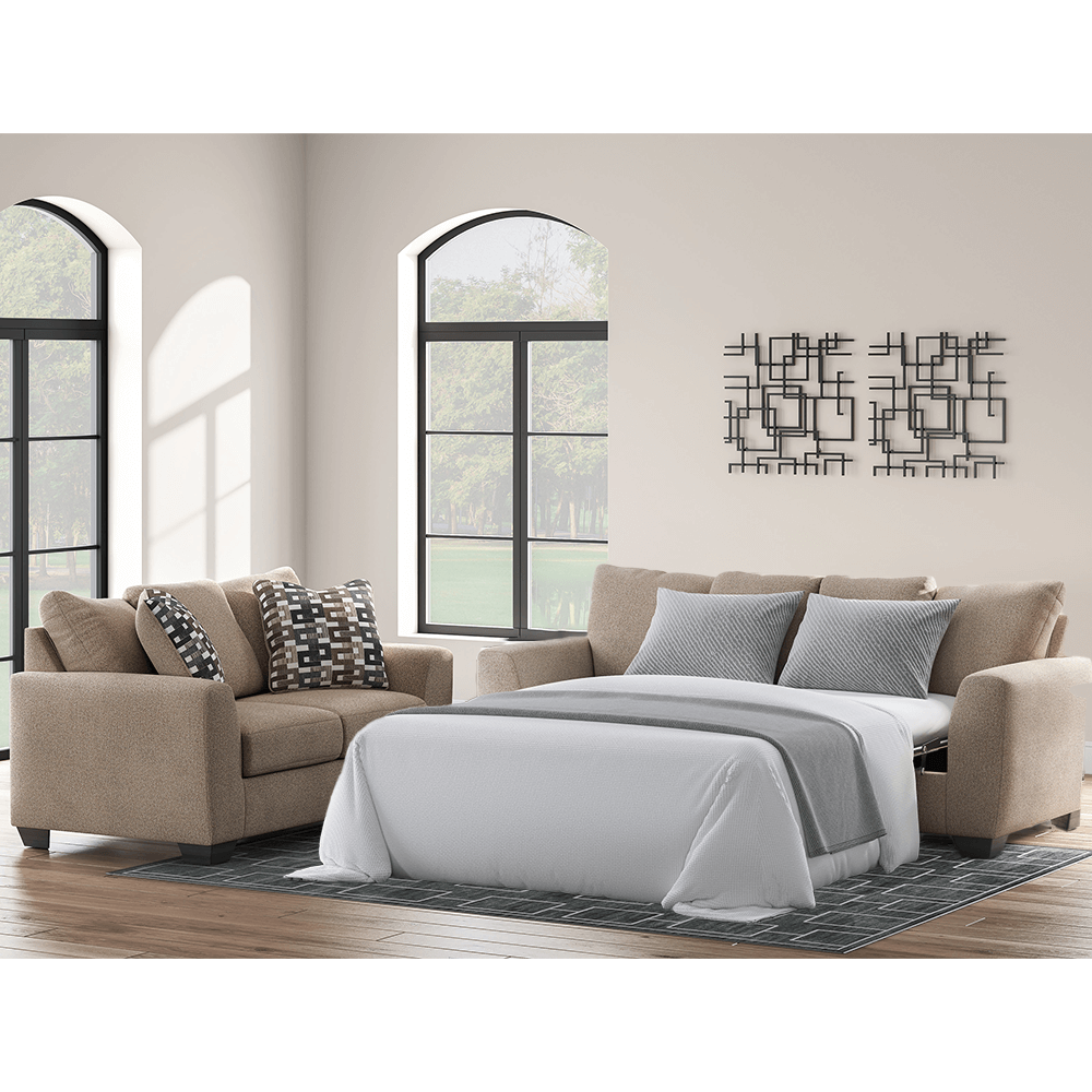 Triston-Peaks Queen Sofa Sleeper and Loveseat Set by Ashley Triston-Peaks Queen Sofa Sleeper and Loveseat Set by Ashley product image