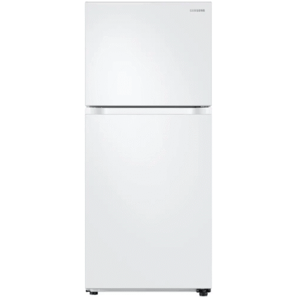 RT18M6215WW Samsung 17.6-cu ft Standard-Depth 29-in Wide Top-Freezer Refrigerator with Ice Maker in White product image