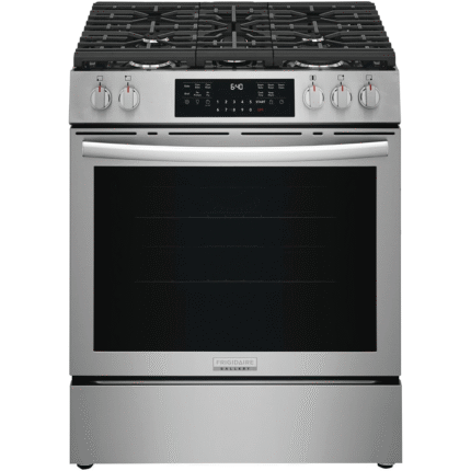 GCFG3059BF Frigidaire 30" Front Control Gas Range with No Preakeat Air Fry, Slow Cook, Steam Bake Air Sous Vide and More! product image
