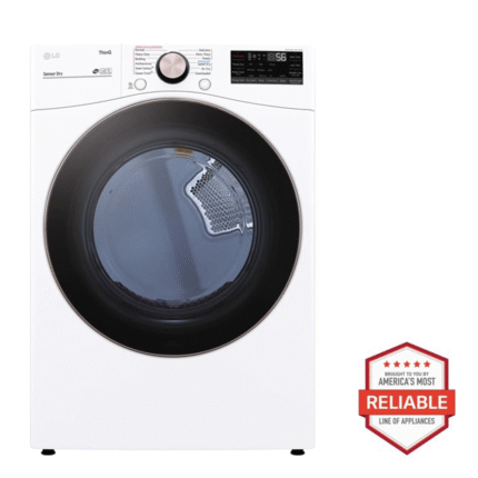 DLGX4001W LG 7.4 cu. ft. Large Capacity Front Load Gas Dryerin White product image