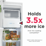 FRSS2623AW Frigidaire 26 Cu. Ft. 36" Standard Depth Side by Side Refrigerator holds more ice product image