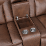 Morello Reclining Loveseat By New Classic Furniture console close up product image