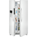 FRSS2623AW Frigidaire 26 Cu. Ft. 36" Standard Depth Side by Side Refrigerator doors opening product image