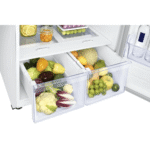 RT18M6215WW Samsung 17.6-cu ft Standard-Depth 29-in Wide Top-Freezer Refrigerator with Ice Maker in White bottom drawers product image