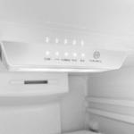 Wood's Top Mount Refrigerator – 10 cu. ft. White By Danby controls close up product image