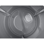 DVG45B6300W Samsung 7.5 Cu. Ft. Front Load Gas Dryer drum close up product image