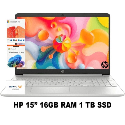 15-FD0123DX HP 15 inch Laptop for Home or Work, Intel 4-core Processor, 16GB RAM, 1TB SSD, 15.6" product image