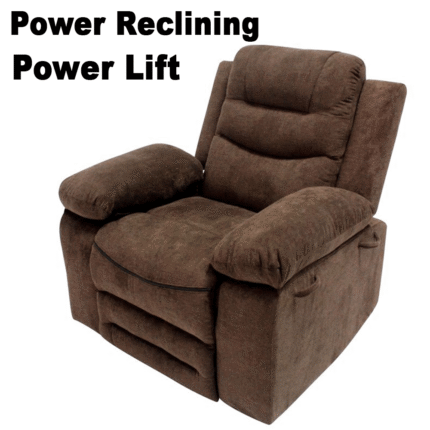 Hank in Brown Power Recliner By AC Pacific